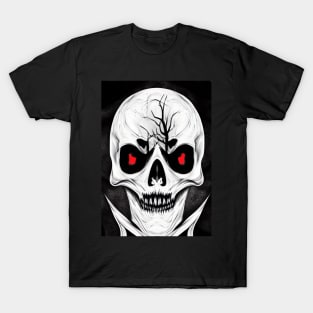 VERY CREEPY RED EYED SPOOKY HALLOWEEN VAMPIRE T-Shirt